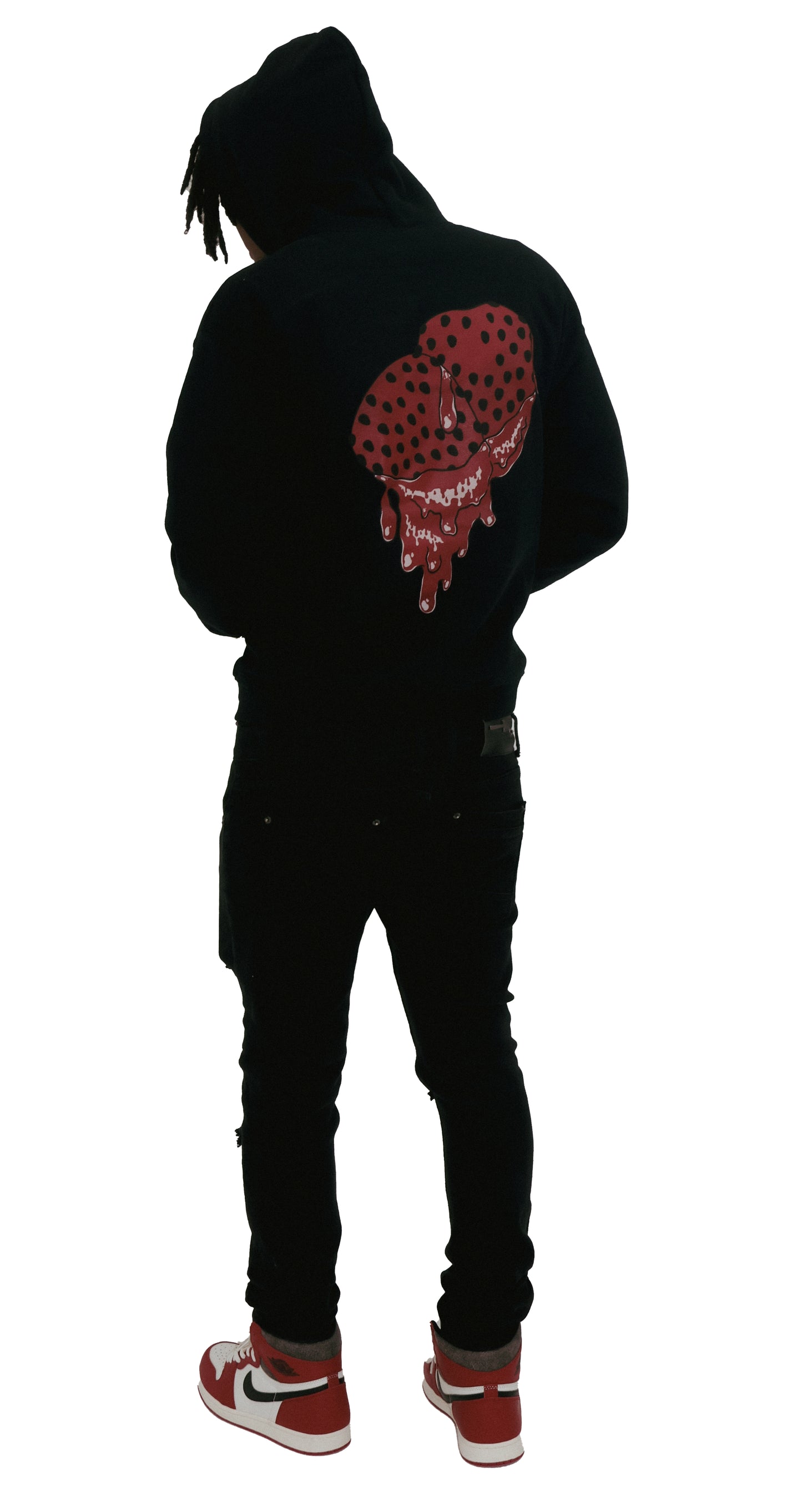 Strawberry Black/Red Hoodie